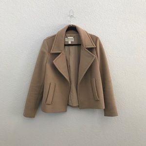 Women's Michael Kors Wool Blend Moto Style Coat, Size Medium